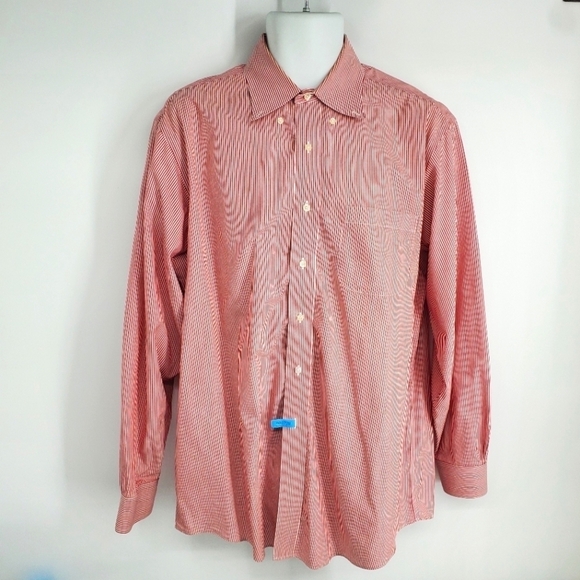 Brooks Brothers 346 Original Polo Striped Button Down Shirt Men Size 16.5 4/5 - Picture 1 of 9